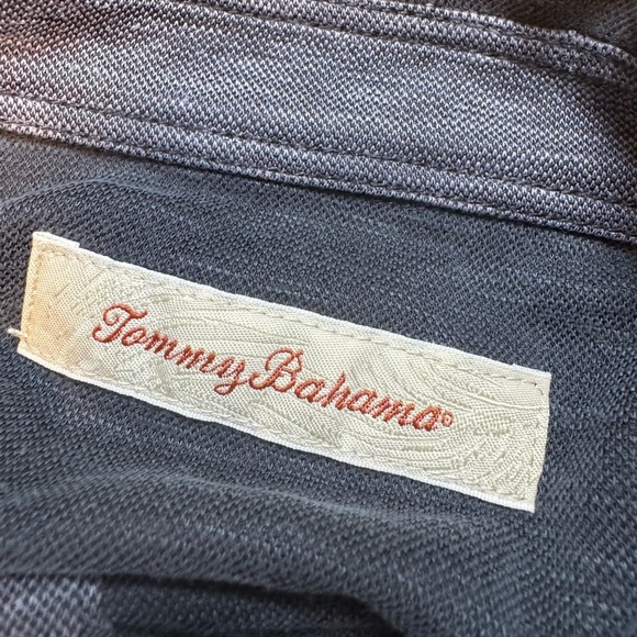 Tommy Bahama Grey Short Sleeve Golf Polo Shirt Soft Modal Contemporary Men's XL - Picture 2 of 5